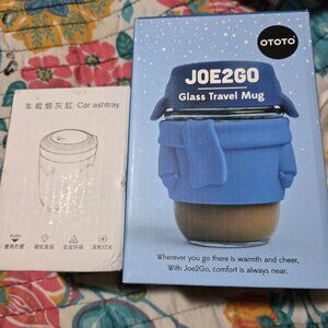 Travel/Car Accessories- Joe2Go Travel Mug and Car Ashtray
